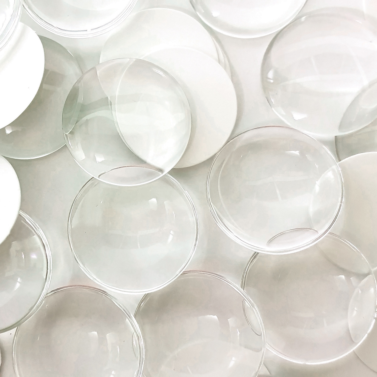 Glasblasen, Transparente Schalen, Schüsseln, Glasbehälter, Klarer Kunststoff?, Gläser, Transparente Gläser, Becher, Rund, Geschirr-Set