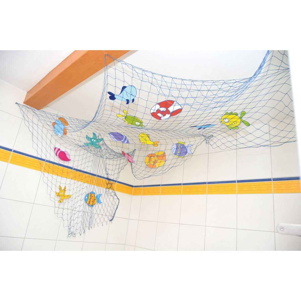 Netz, Büschel-Netz, Wandnetz, Meeresfiguren, Kinderzimmer