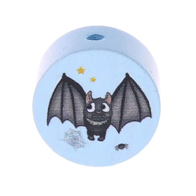 Motif bead disc bat baby blue 2 in stock 