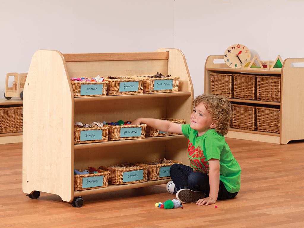 Kindergarten, Spielzimmer, Holregal, Aufbewahrungskörbe, Kind, kinder, spielzeugladen, holzregal, körbe organiser, spielzimmer