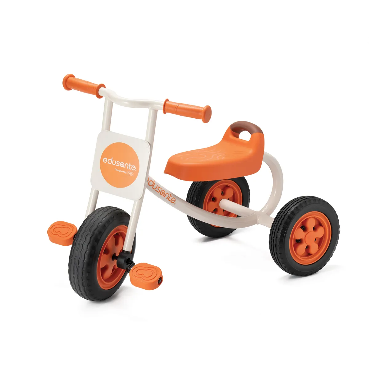Lauflernrad, Dreirad, Kinderfahrzeug, orange, Gummireifen, Kinderfahrrad, Dreirad, Orange, Sitz, Pedale