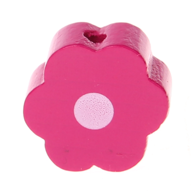 Motivperle Blume-Punkt dunkelpink 0 auf Lager