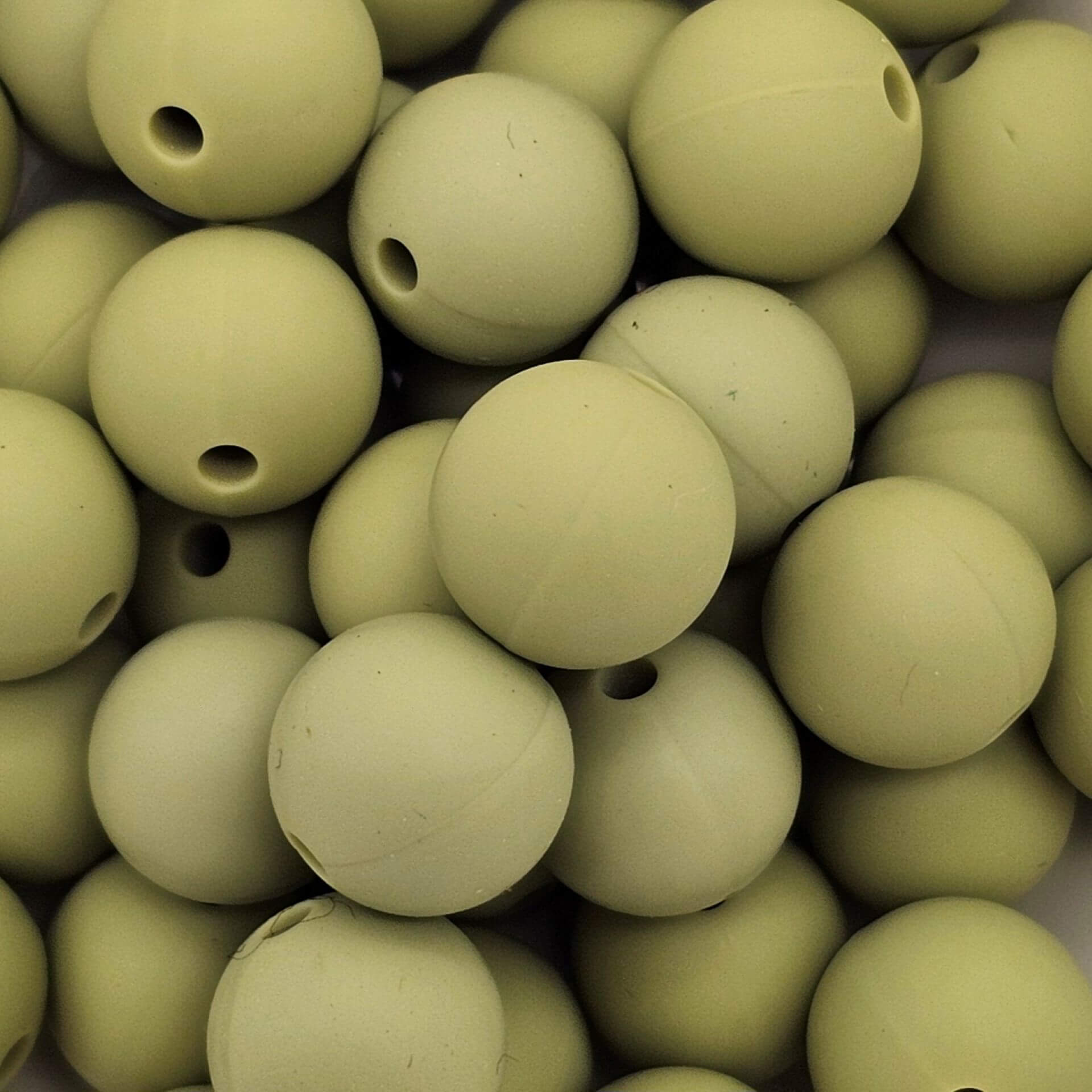 Silicone bead 12mm pistachio 195 in stock 