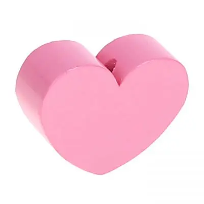 Motif bead shaped bead heart large baby pink 170 in stock 