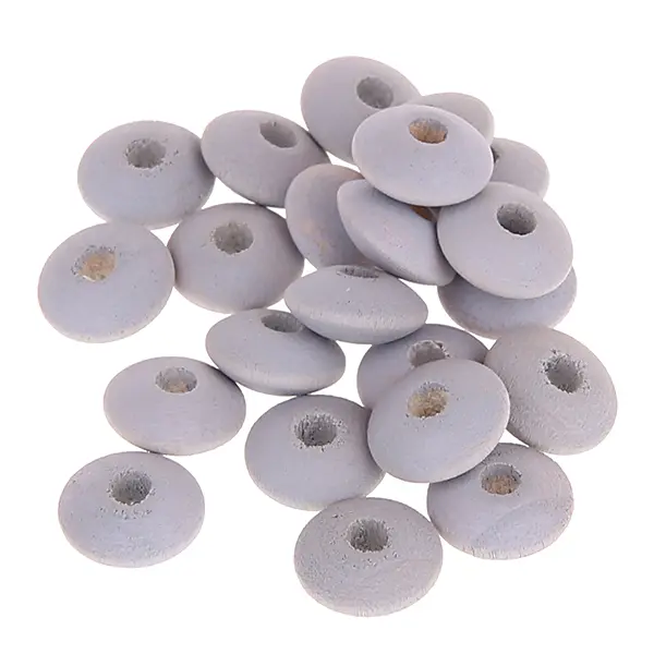 Watercolors wooden lenses 10mm - 50 pieces gray 120 in stock 