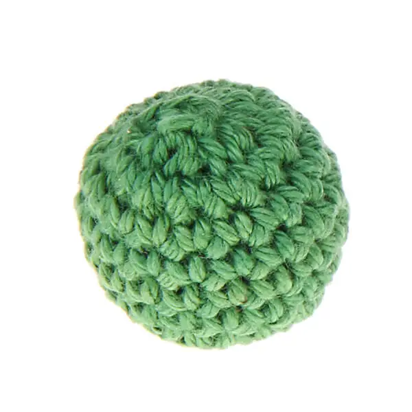 Crochet bead 25 mm green 87 in stock 