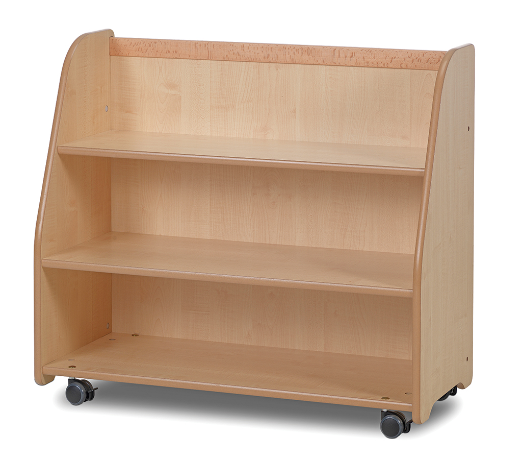 Bücherregal, Regal, Holz, Küche, Rollregal, Regal, Bücherregal, Holzregal, Rollregal, 2-Decken-Regal, Bücherregal, Regal auf Rollen, Holzregal, offenes Regal, vier Regalböden