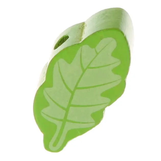 Motivperle Blatt gelbgrün 0 auf Lager