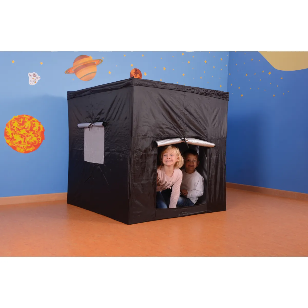 Kinderzelt, Schnellaufbau-Zelt, Schwarz, Kleines Spielhaus, Kinderzimmer Spielzelt, Kinderzelt, Spielzelt, Schwarz, Tür/Öffnung, Material