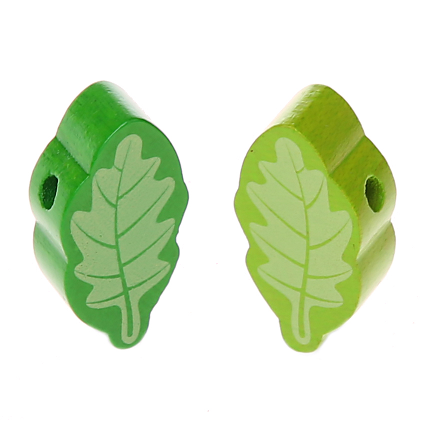 Leaf motif bead