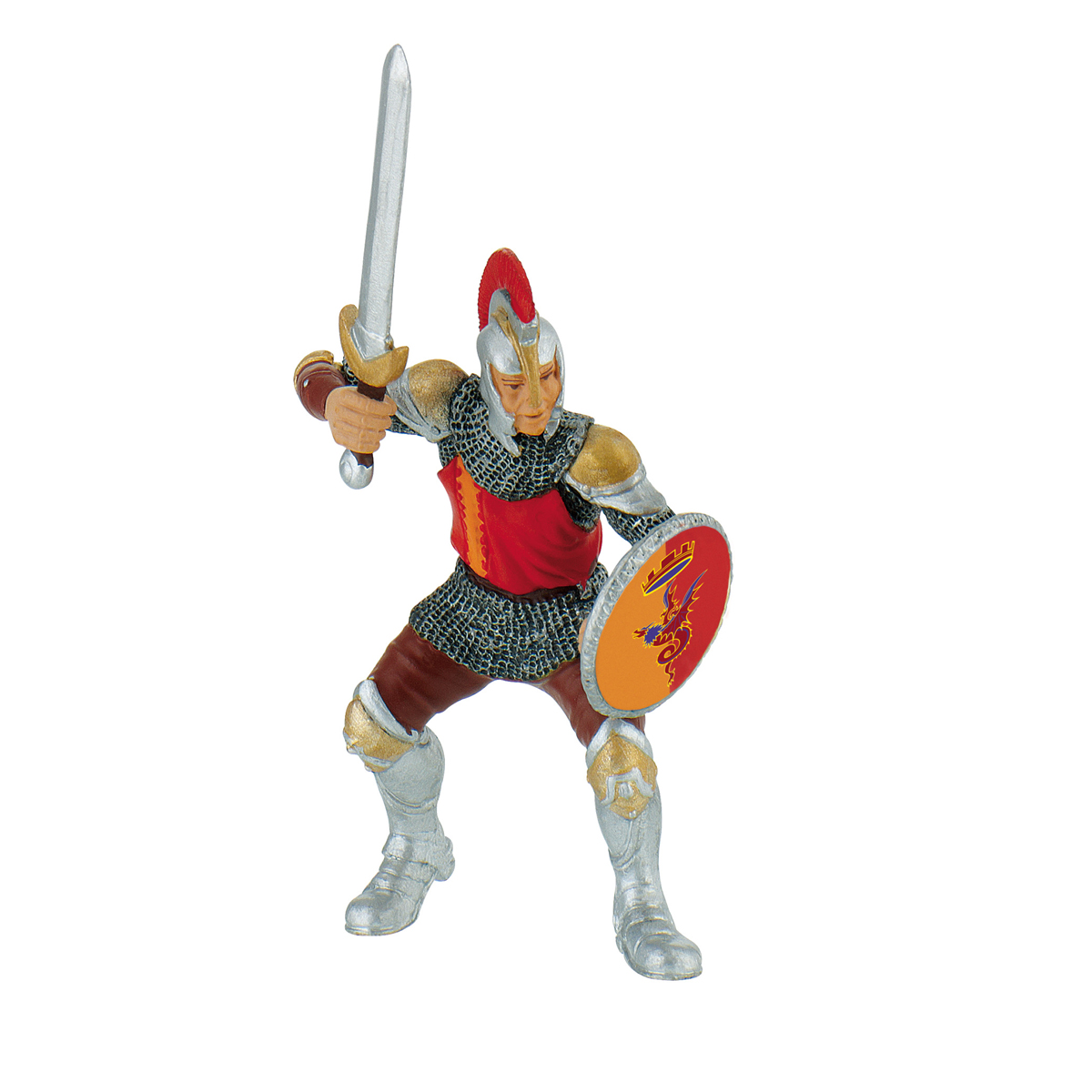 Miniaturfigur, Ritter, Schwert, Schild, Rüstung, action figure, mittelalterlicher krieger, schwert, schild, rüstung