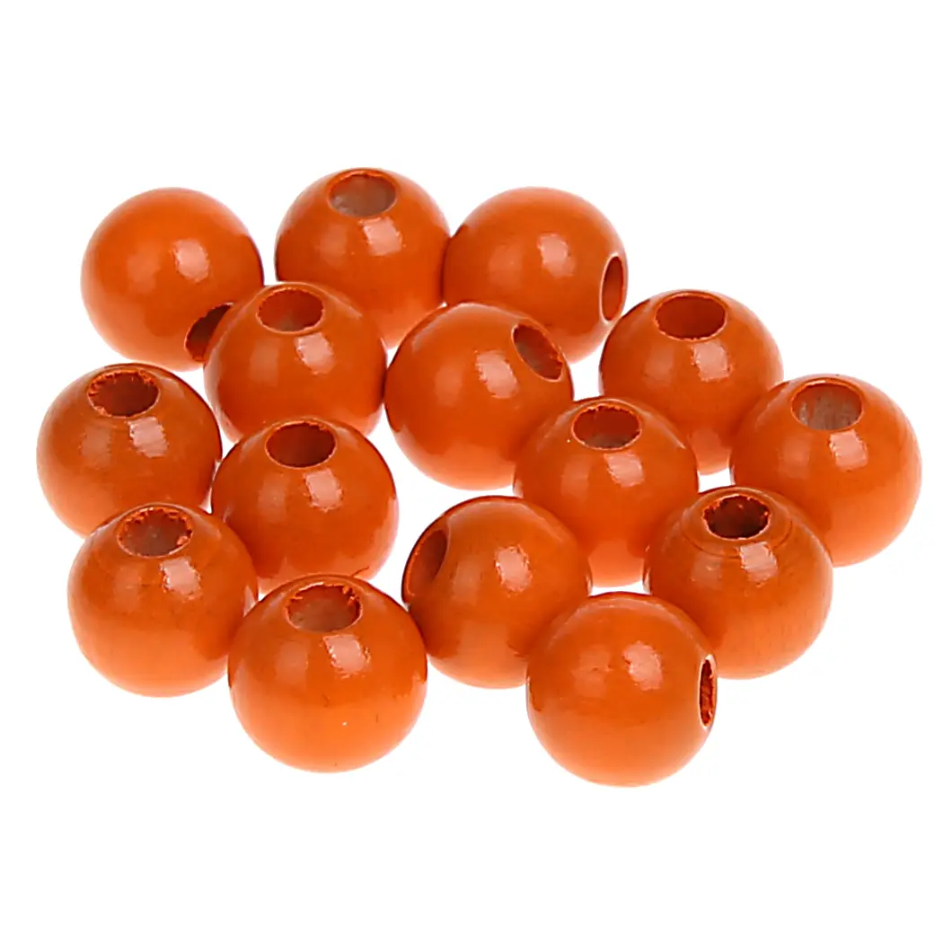 Holzperlen 8mm • 50 Stück mandarin 42 auf Lager