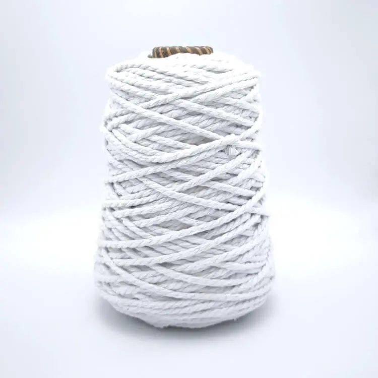 Makramee Baumwollkordel Ø 5mm • 1 Meter weiß 155 auf Lager