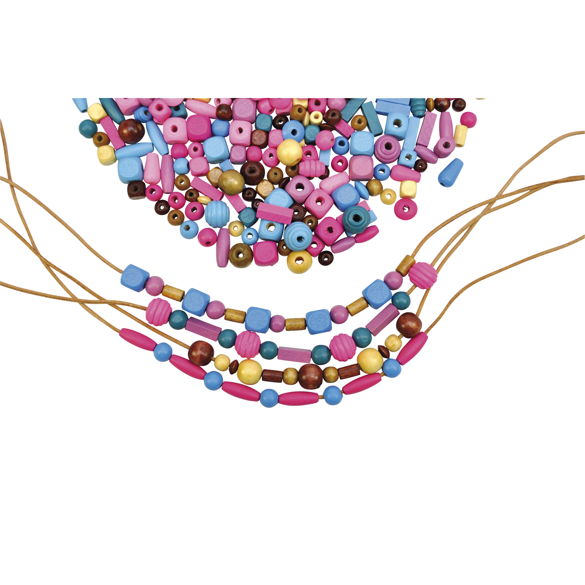 perlen, bunt, kette, bastelbedarf, mehrfarbig