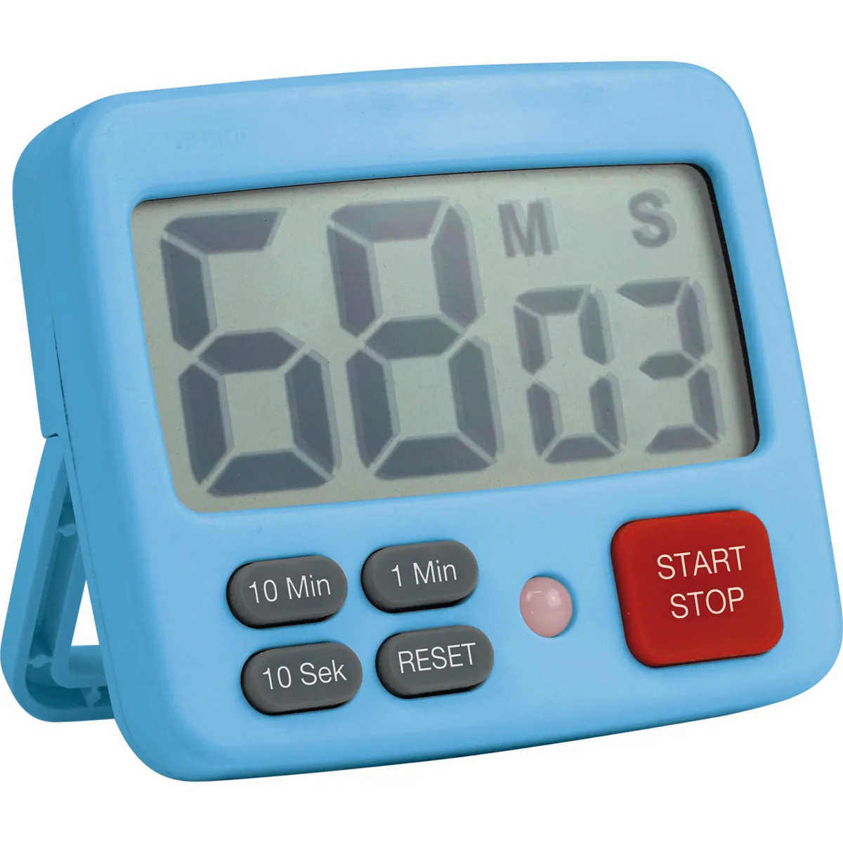 digitaler Timer, Countdown-Timer, blau, großes Display, Start-Stopp-Taste, Küchentimer, digitaler Timer, Countdown, blau, Start-Stopp