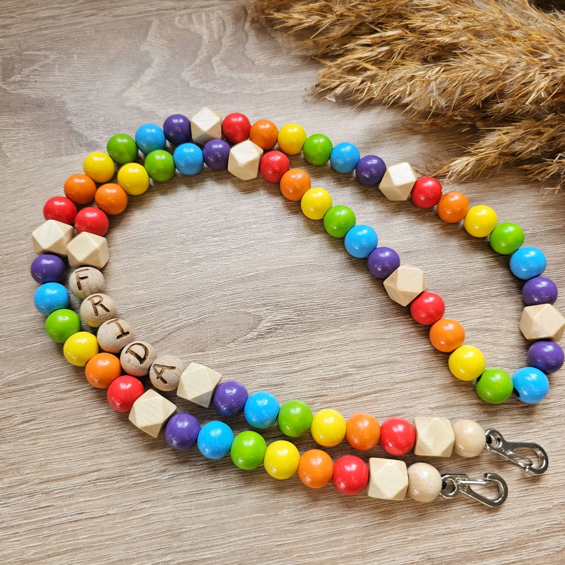 Personalisierte Handykette für Kinder "Regenbogen" Bastelset 