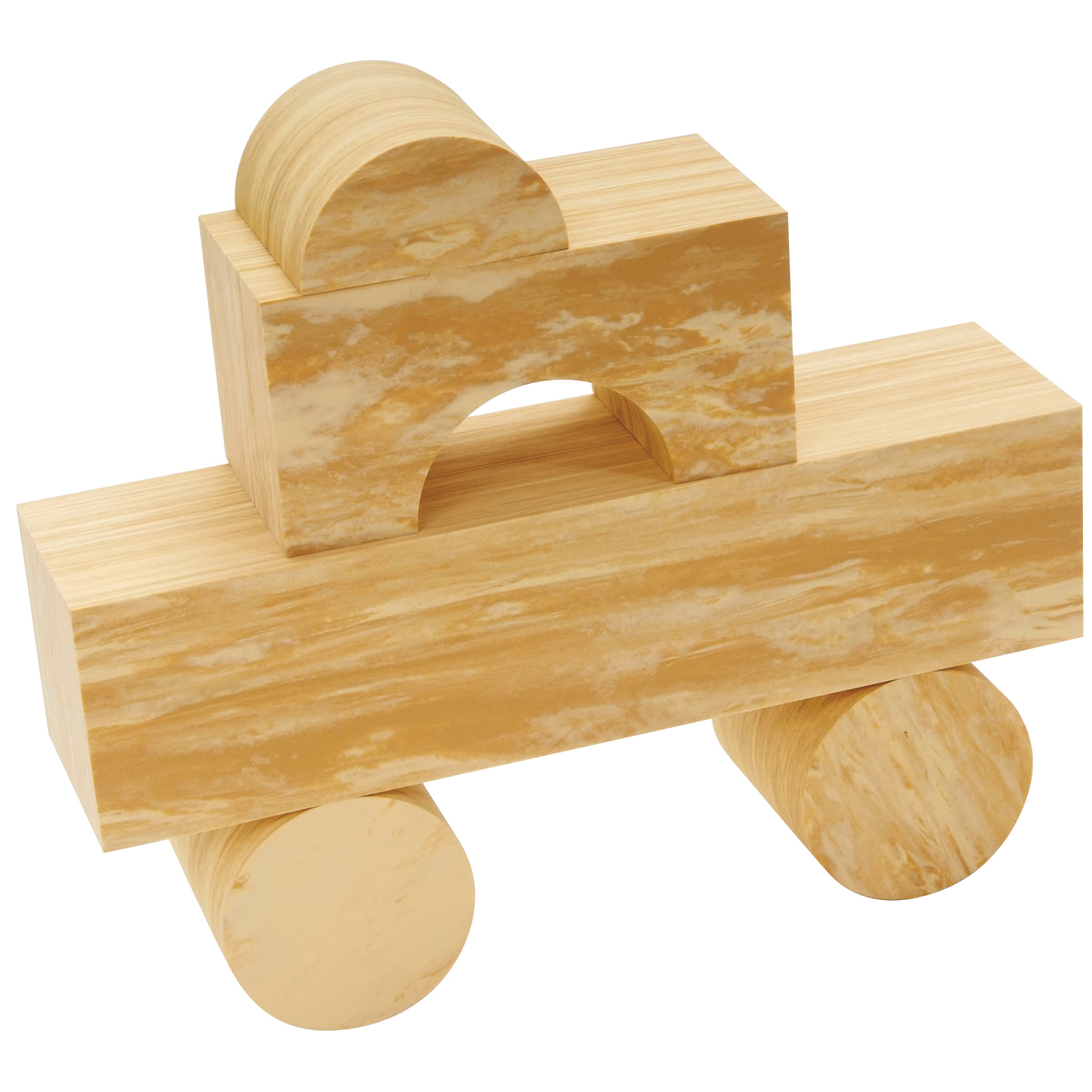 Holzspielzeug, Wagen, Holzklotz, Holzbaustein, Runde Räder