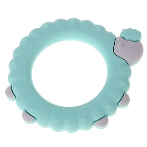 Sheep teething ring mint 6 in stock 