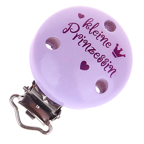 Pacifier clip little princess lilac 15 in stock 