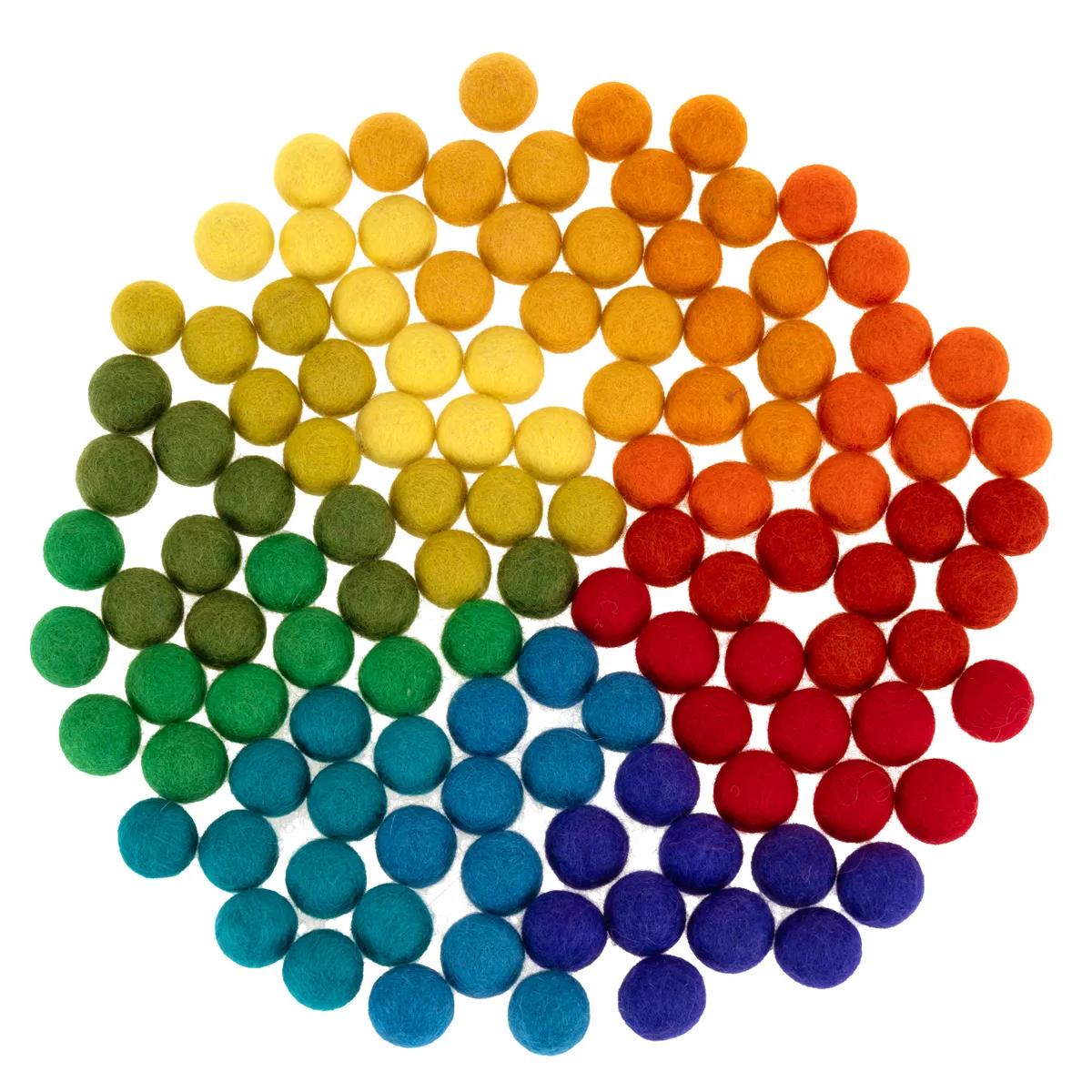 gefüllte Filzkugeln, farbenfroh, Bastelperlen, Mehrfarbig, Bastelmaterial, gefüllte Filzkugeln, bunte Kugeln, Bastelmaterialien, Pompoms, Mehrfarbig