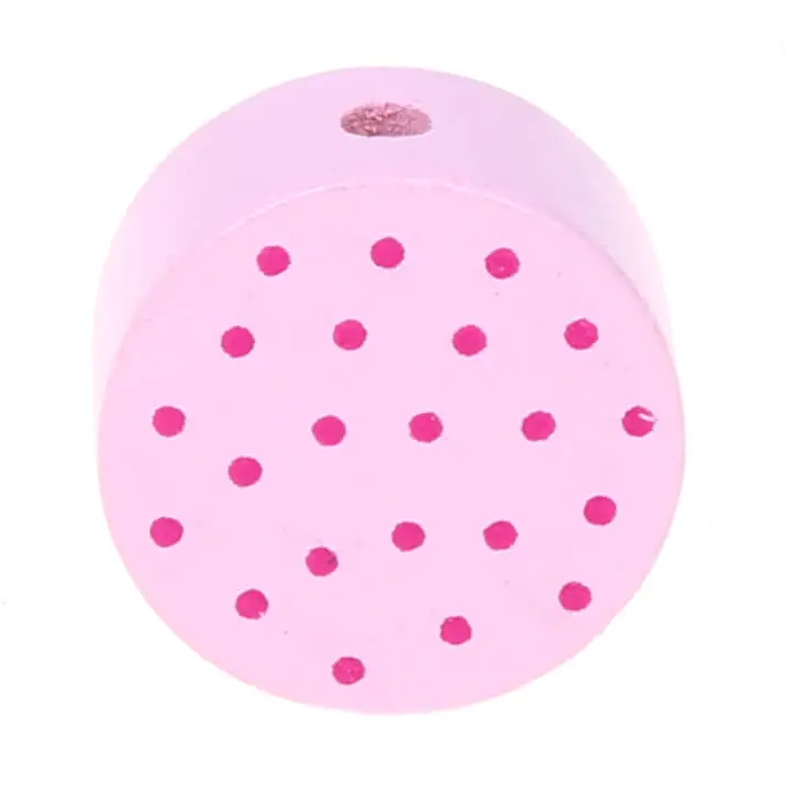 Motif bead disc dots pink 7 in stock 