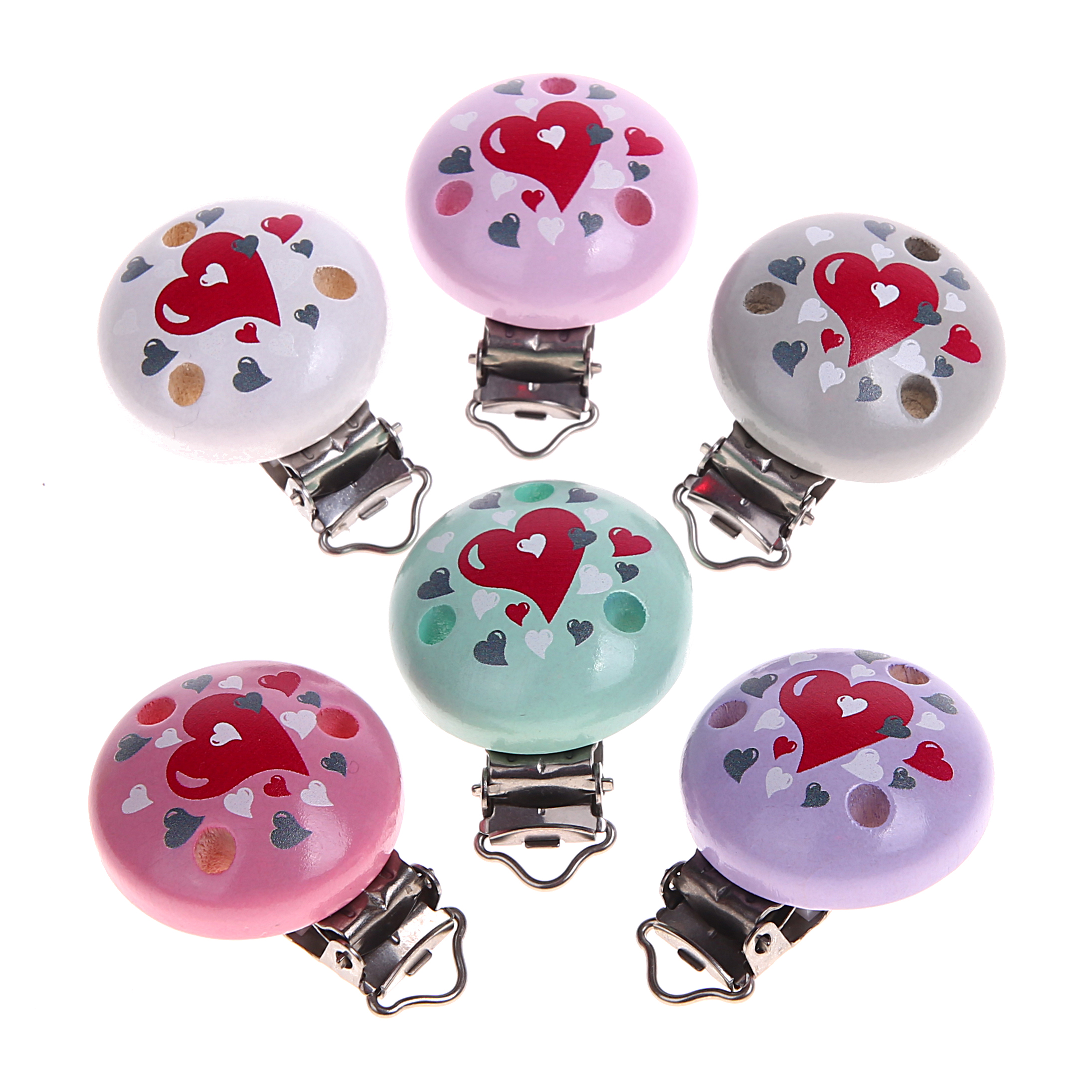 Motif clip hearts