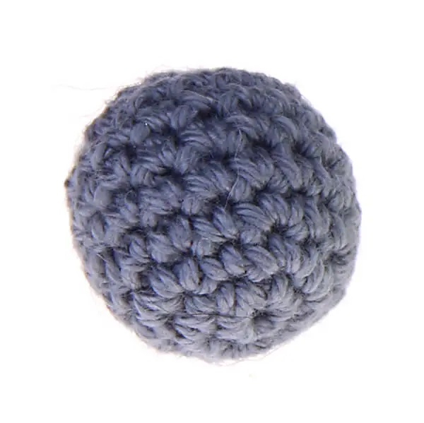 Crochet bead 25 mm gray 67 in stock 
