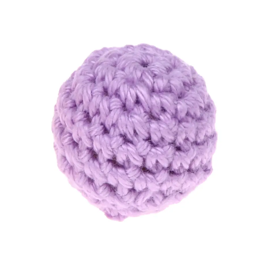 Crochet bead 25 mm lilac 33 in stock 