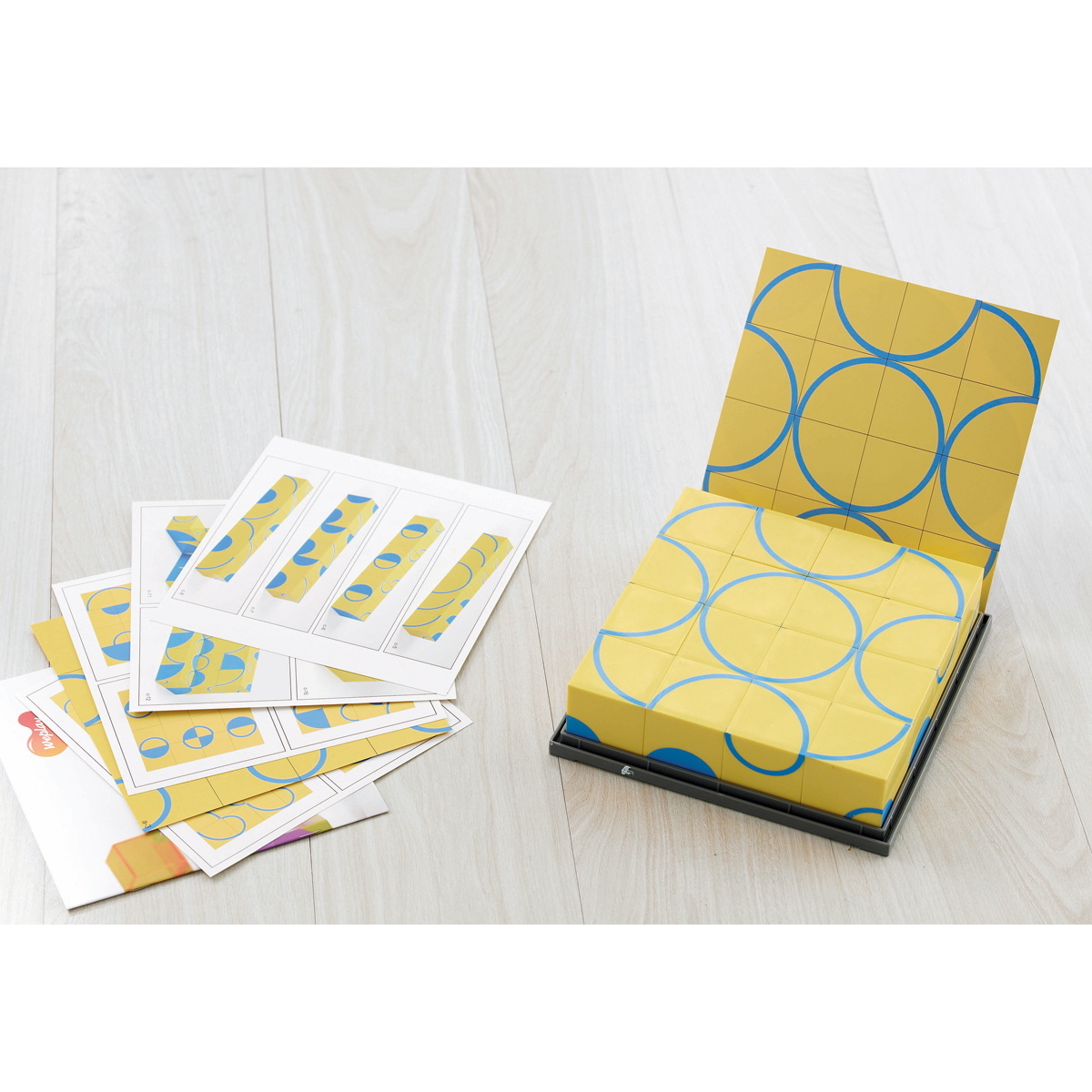 Notizblock, Gelb, Blau, Kartenhalter, Muster