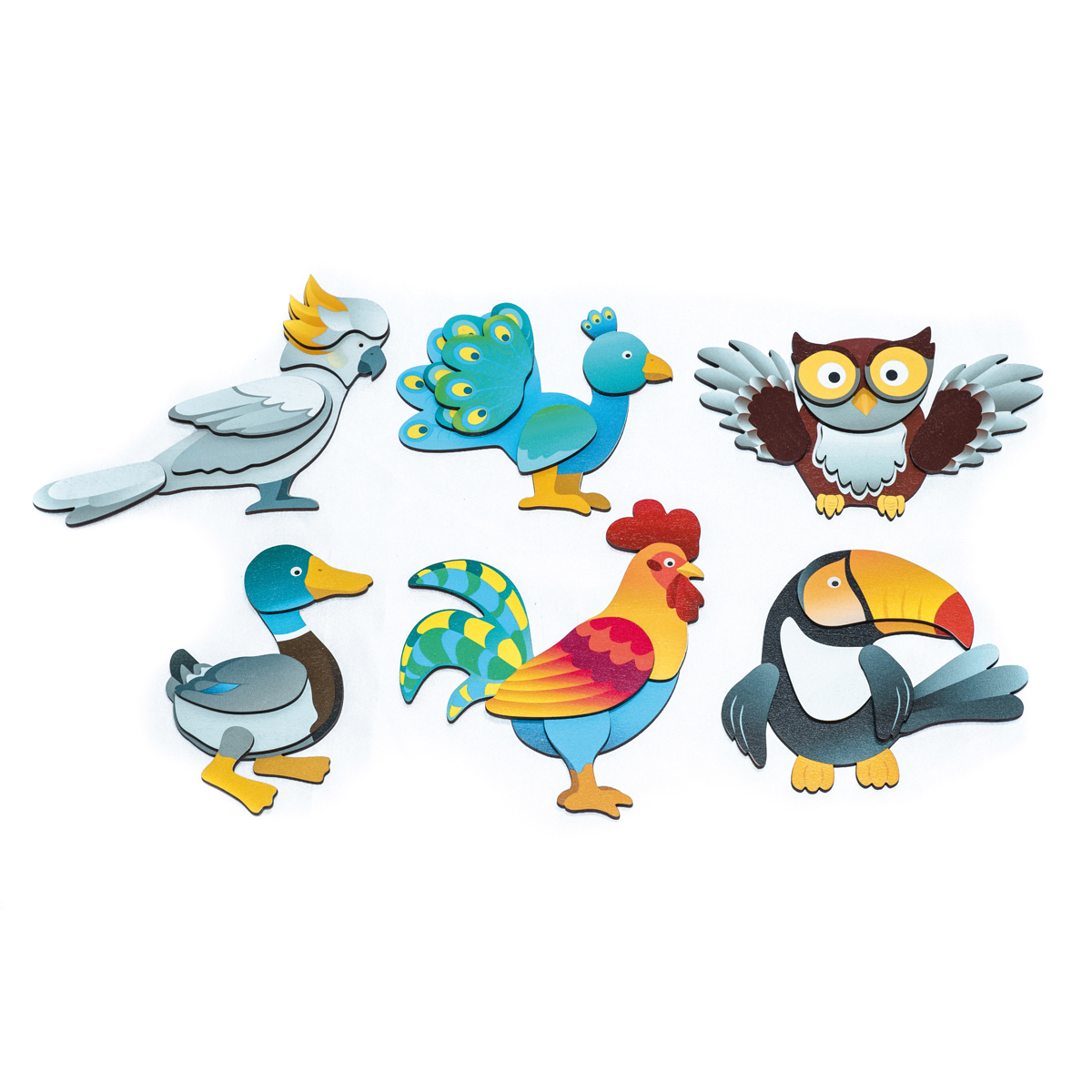 Tierfiguren, Vögel, Huhn, Pute, Ente