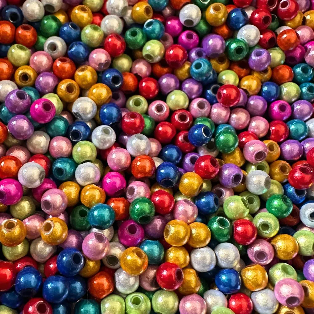 Magic Beads • 4mm • 150 Stück • reflektierende Perlen, 3D-Illusion, Acrylperlen 