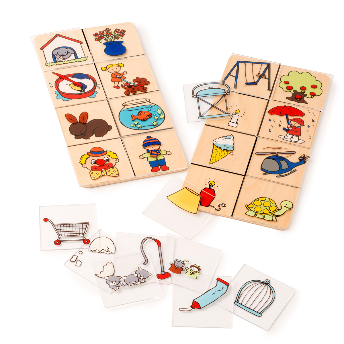 Puzzle, Holzplatten, Bilder, Kinder, Bildung