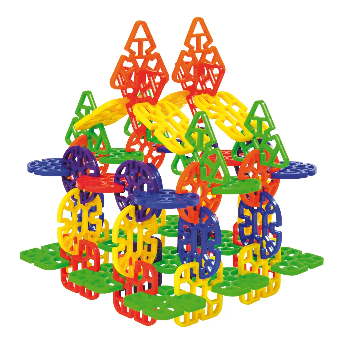 Konstruktionsspielzeug, Bausteine, Geometrische Formen, Mehrfarbig, Kugelstrukturen, Konstruktionsspielzeug, Kugelbausteine, Bausatz, Bausatz-Komponenten, Kunststoffbausteine