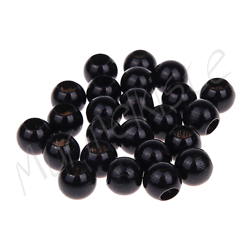 Sicherheitsperlen 10mm • 25 Stück schwarz 96 auf Lager