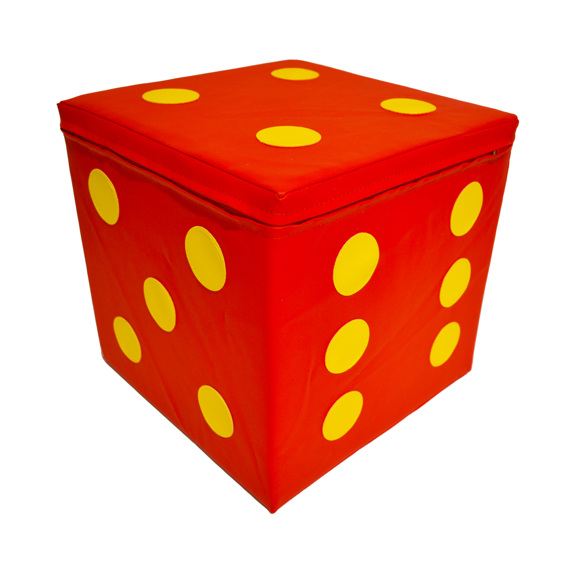 würfel, Stoffwürfel, Drehwürfel, Gelbpunkte, rot, Würfel, Spielfigur, Kuschelbox, Rot, Gelb Punkte