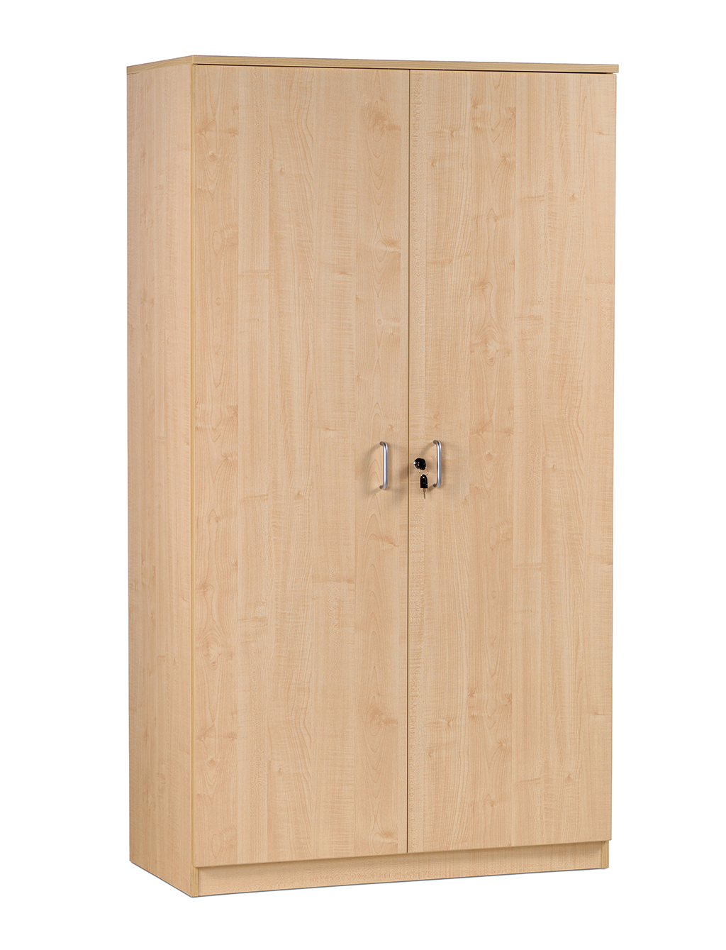 Kleiderschrank, Schrank, Holzstruktur, Doppel-Tür, Metallgriffe, Schrank, Armoire, Holz, Zweitürig, Schlossverschluss