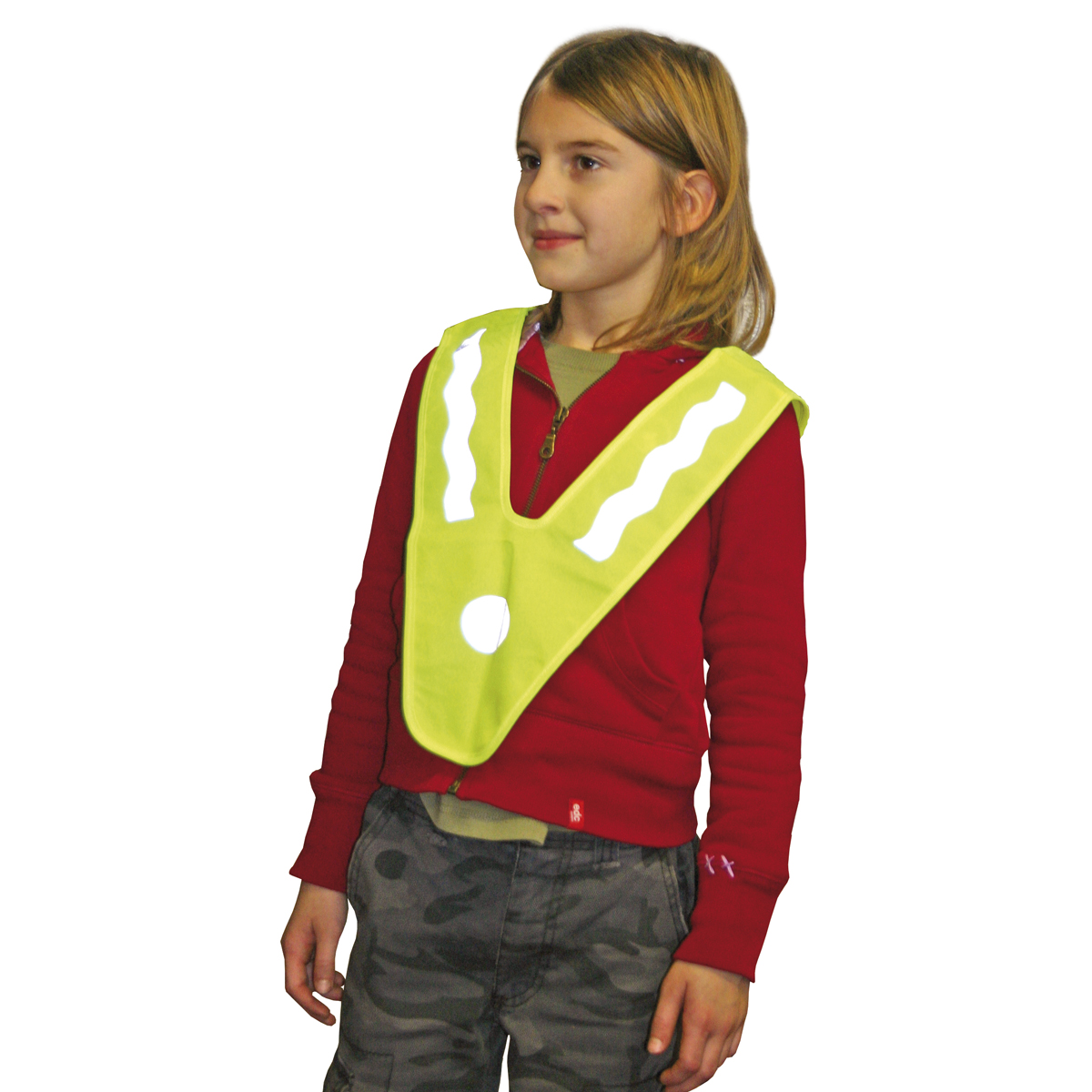 Sicherheitsweste, Reflektierende Weste, Schulterband, Gelb, Kind