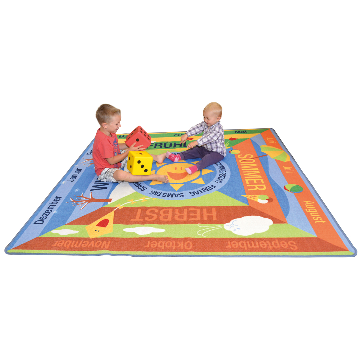 Spielmatte, Kinderteppich, Würfel, Bunte, Spielzeug