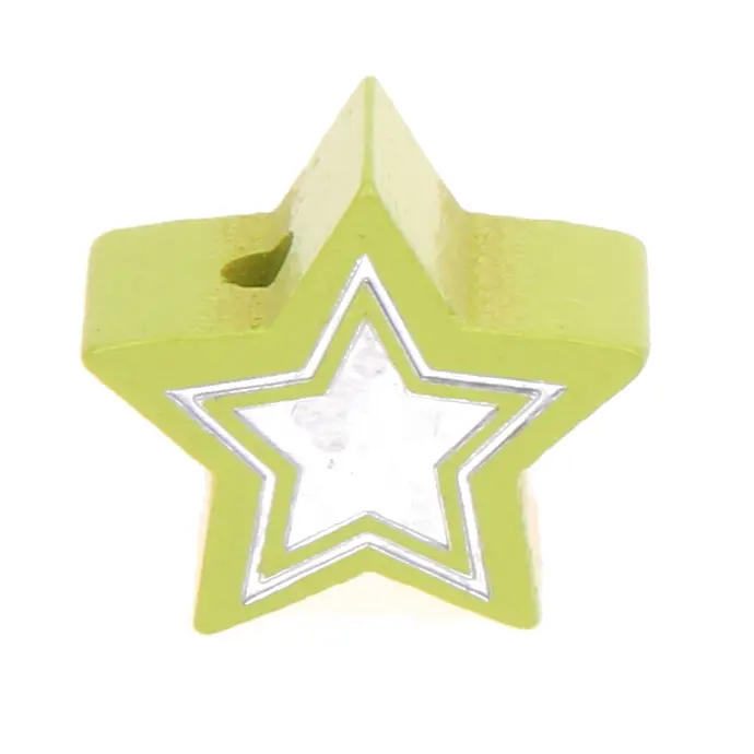 Motivperle Glitzerstern lemon 668 auf Lager