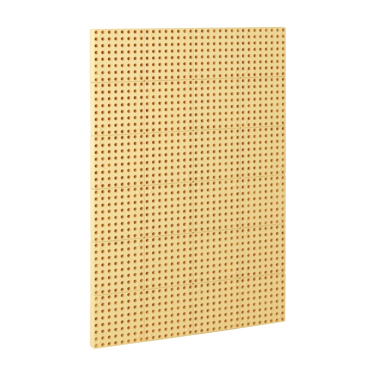 Kachel, Paneel, Baustein, Lochmuster, Beige, Baustein, Perforiert, Holzoptik, Mauerwerk, Puzzle