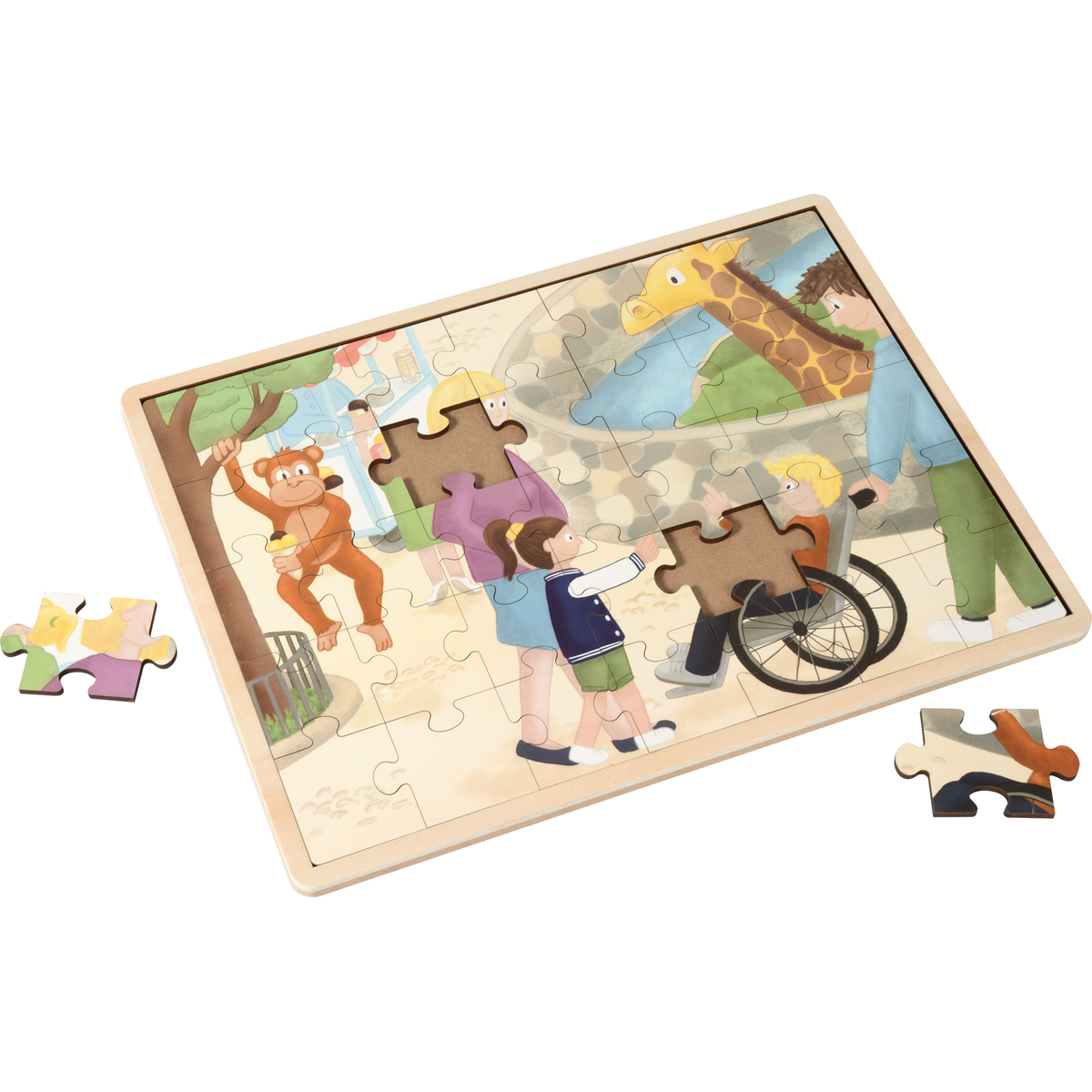 Puzzle, Jigsaw, Kinder, Giraffe, Barrierefrei