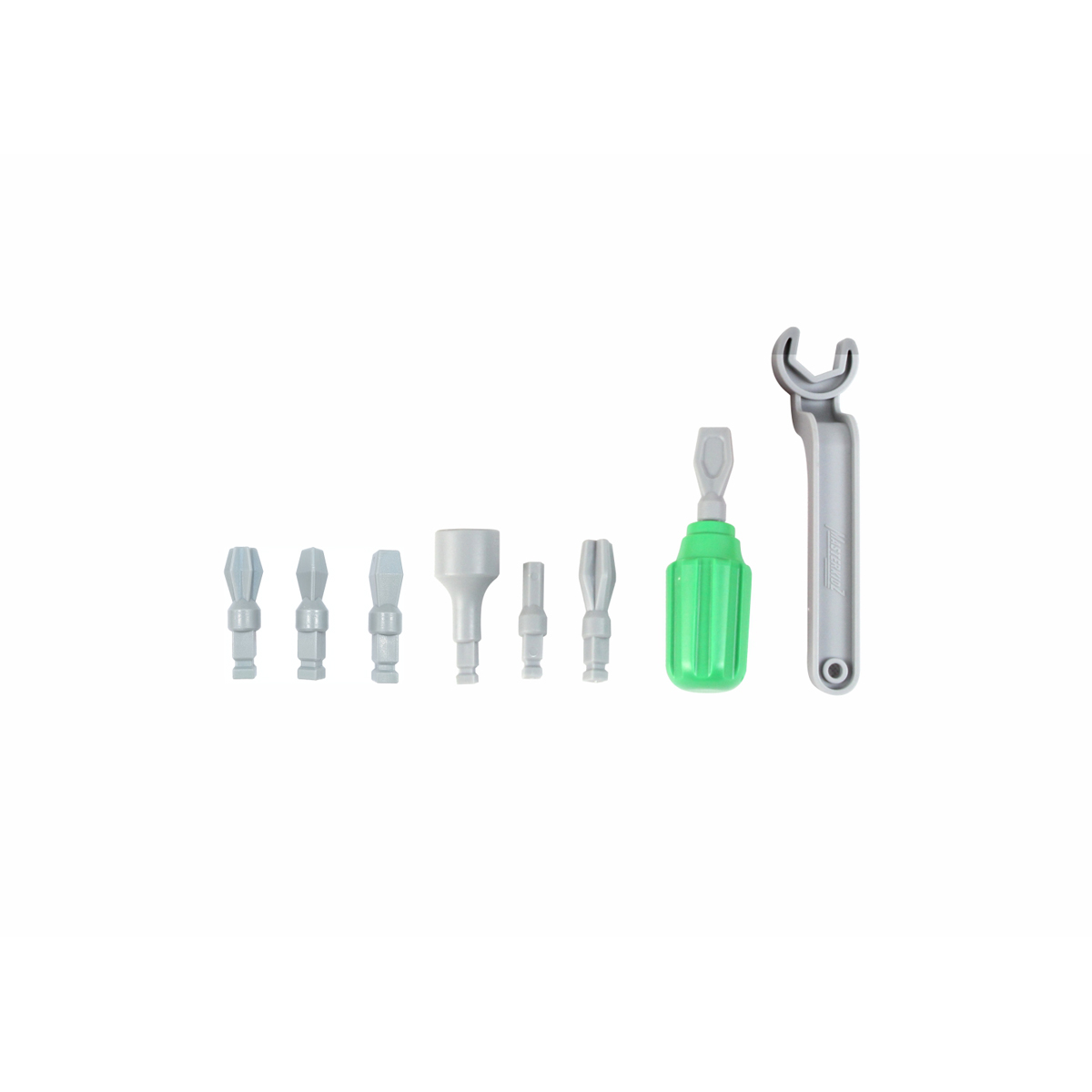 Schraubendreher-Satz, Bits, Gehäuse, Schlüsselwerkzeug, Werkzeugset, Werkzeugbits, Bit-Set, Schraubenzieher-Bits, Kreuzschlitz?, Grüner Griff