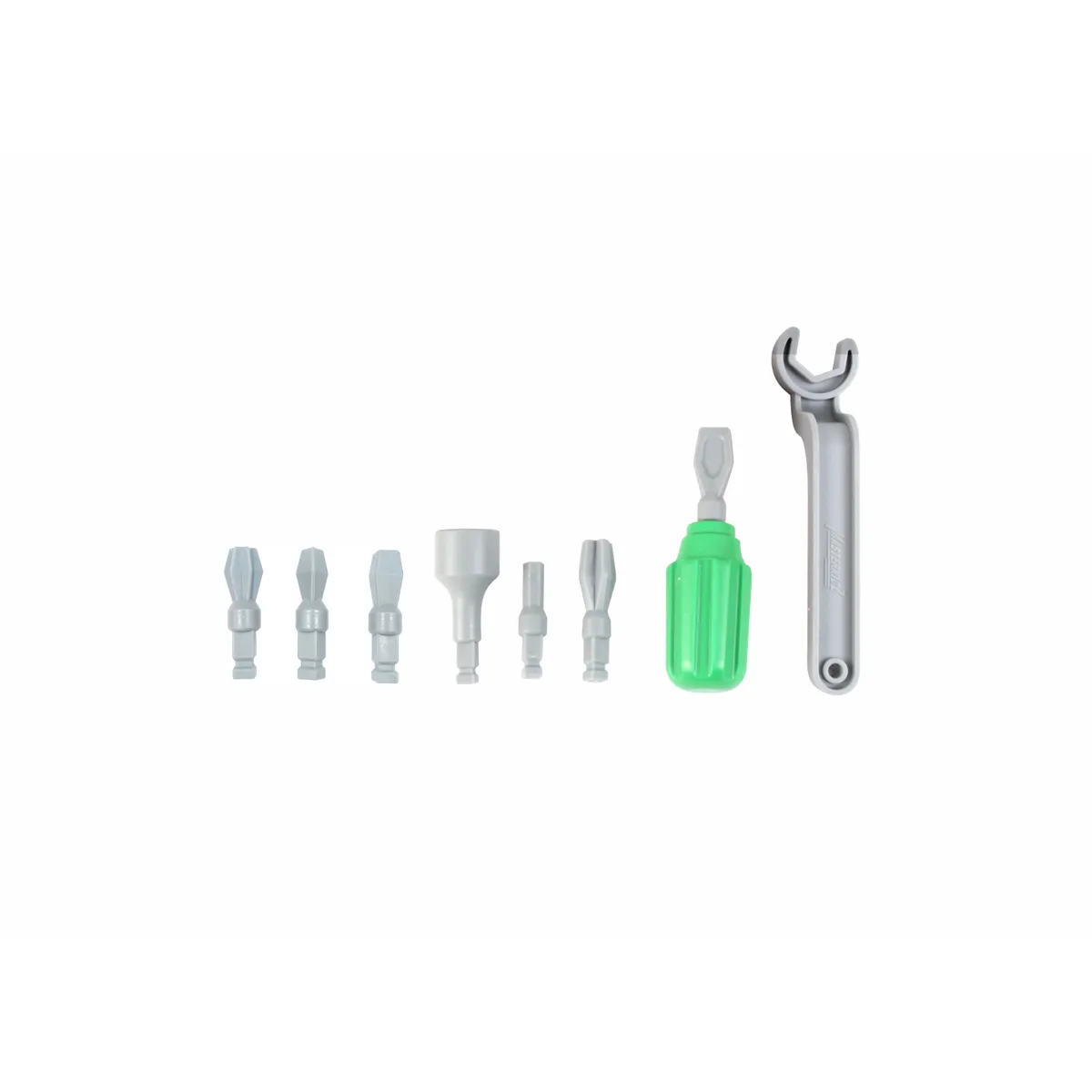 Schraubendreher-Satz, Bits, Gehäuse, Schlüsselwerkzeug, Werkzeugset, Werkzeugbits, Bit-Set, Schraubenzieher-Bits, Kreuzschlitz?, Grüner Griff