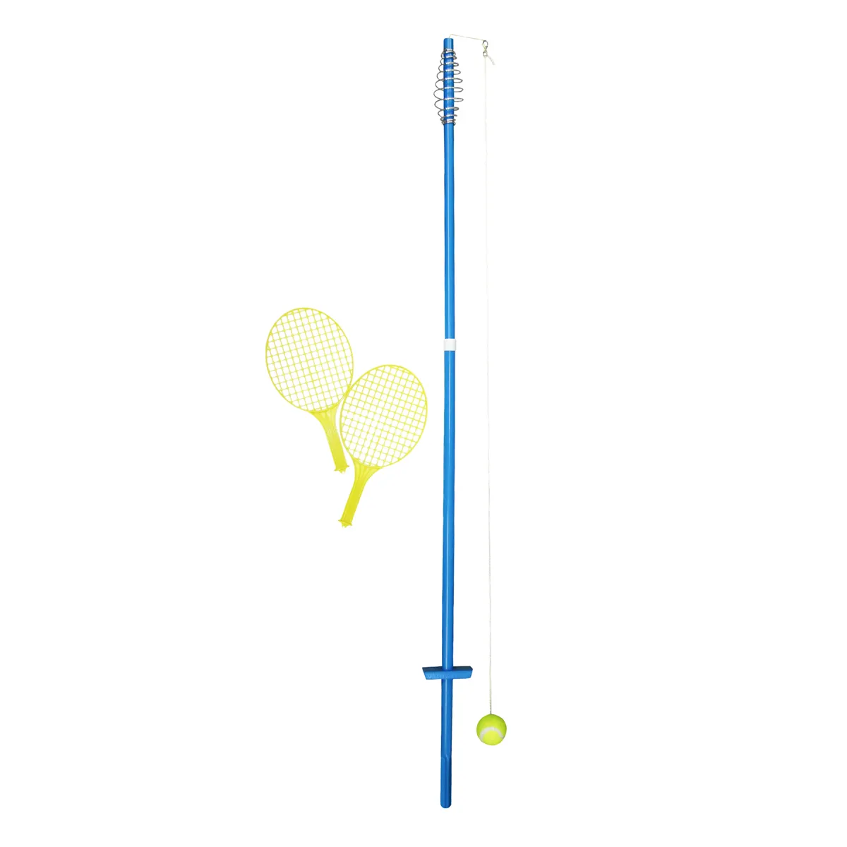 Badminton-Set, Schläger, Schlägernet?, Ballkugel?, Stange mit Schnur, Badminton-Set, Schläger, Birdie, Ball, Seilzug-Pass
