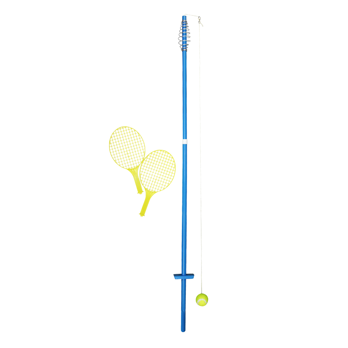 Badminton-Set, Schläger, Schlägernet?, Ballkugel?, Stange mit Schnur
