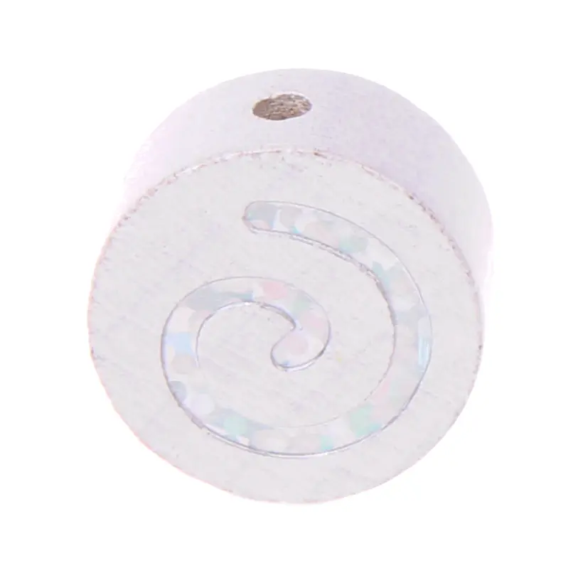 Motif bead glitter spiral on disk white 1384 in stock 