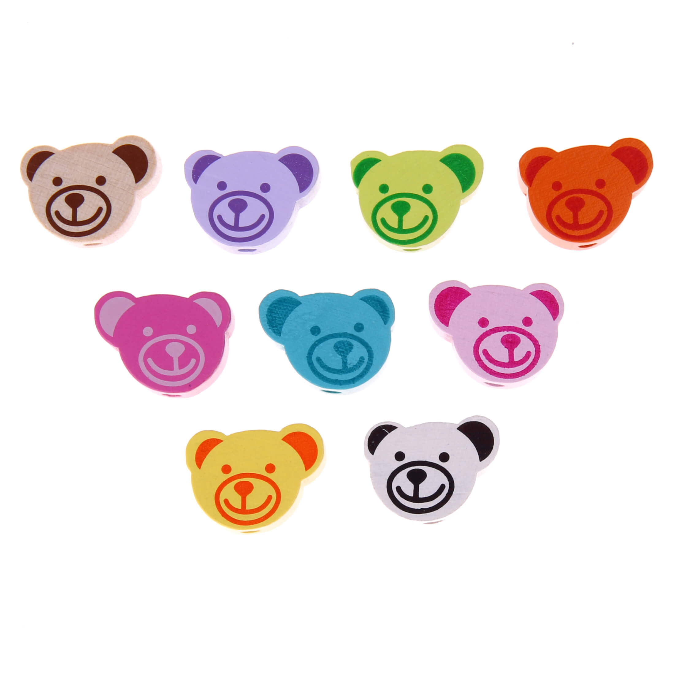 Mini bear motif bead