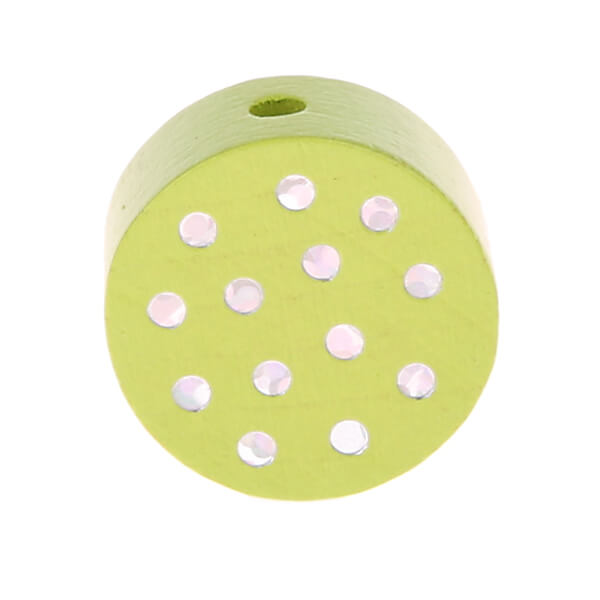 Motif bead Disc glitter dots lemon 298 in stock 