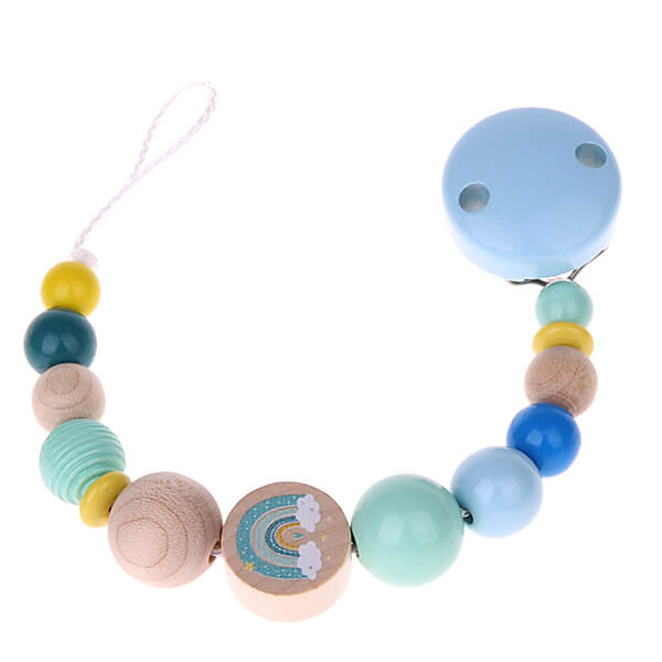 Rainbow pacifier chain craft kit blue 