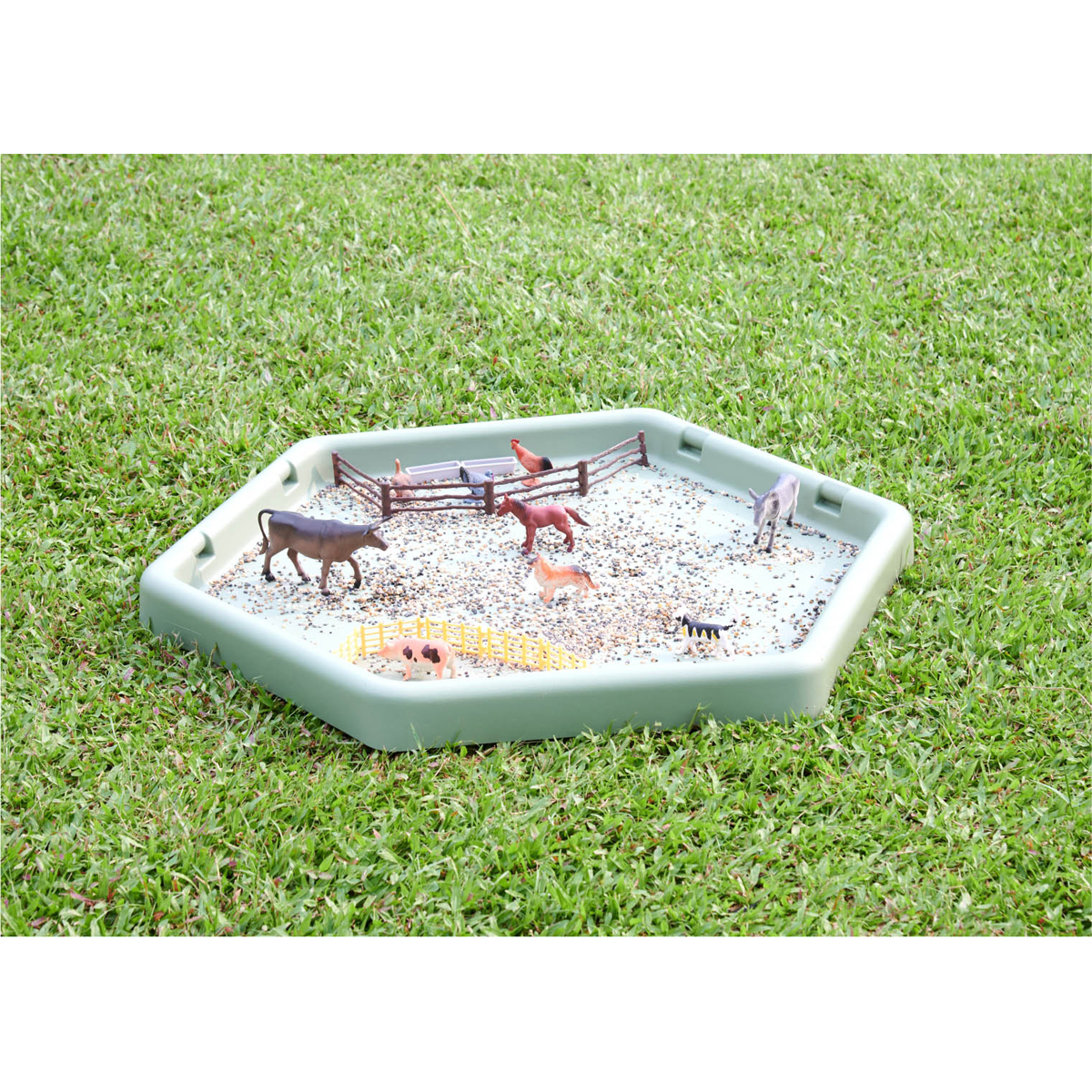 Tier-Spielset, Minis mit Tieren, Pferdefiguren, Sandspielzeug, Gartenspielzeug